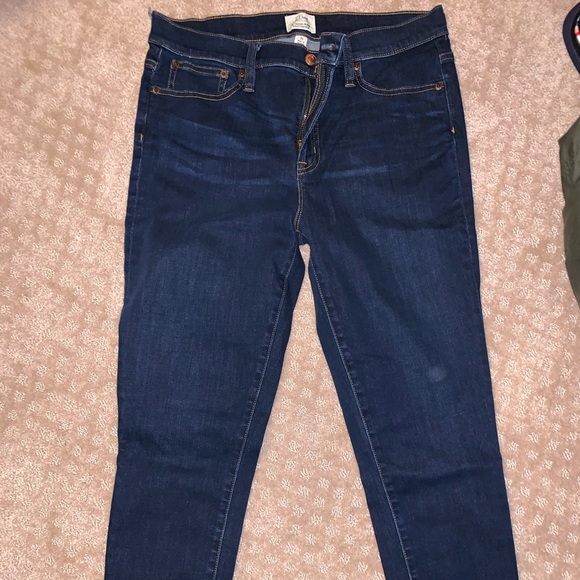 J. Crew 9” High-Rise Toothpick Denim Jeans - Picture 1 of 3